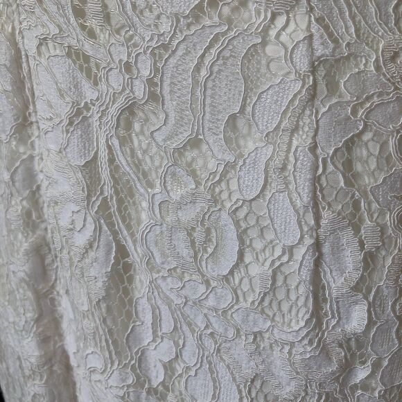 Eliza J $188 V-Neck Lace Flounce‎ Sleeve Cocktail Party Wedding Guest Dress 6 - Picture 12 of 16